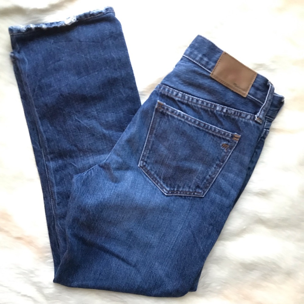 Madewell Crop Straight Leg high rise jean - Picture 3 of 7